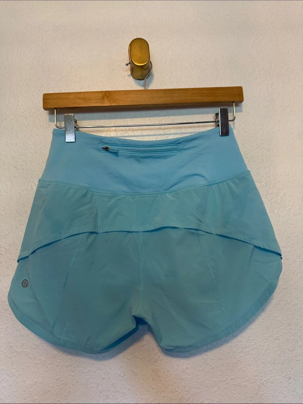 New nwot Lululemon Speed Up High-Rise Shorts Cyan Blue 4